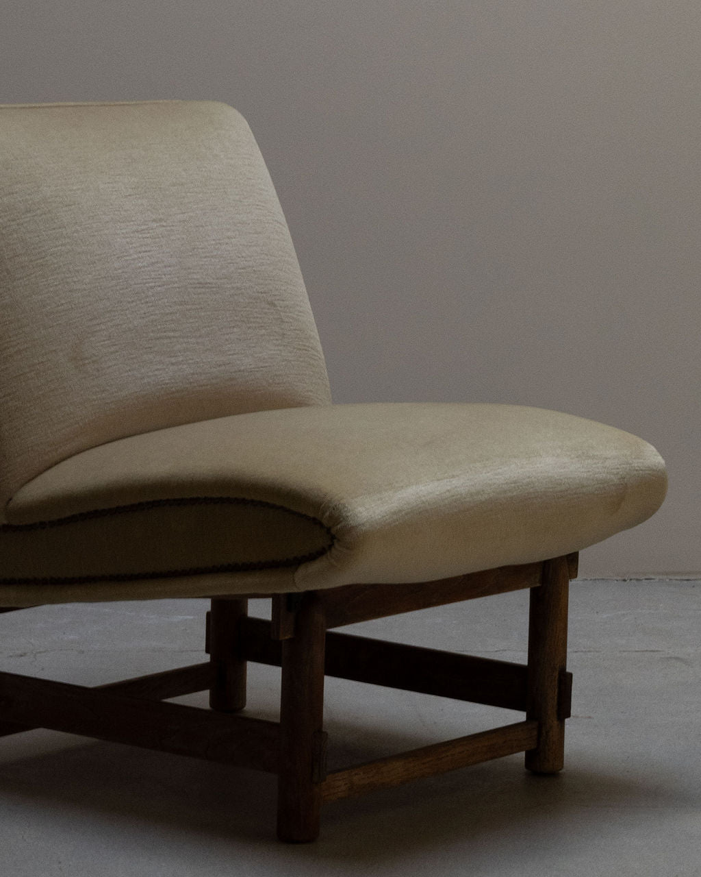 Mohair Lounge Chairs from France