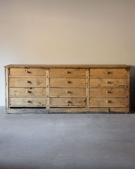 Antique Pine Credenza