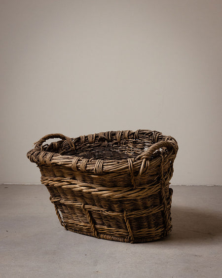 Antique French Harvest Basket