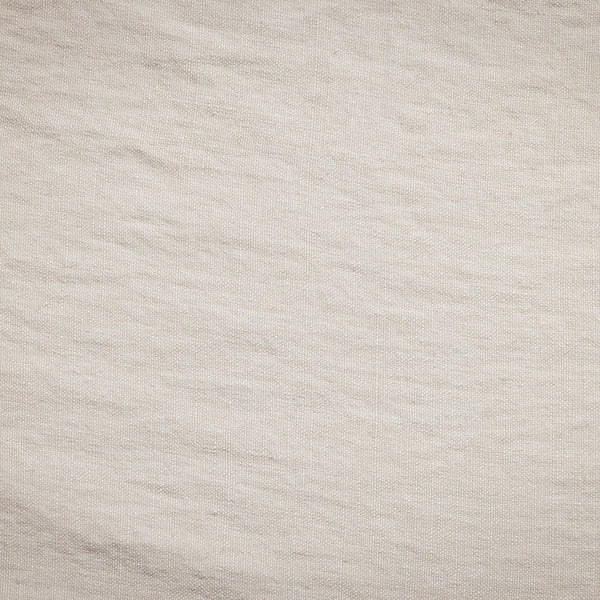 Solid cream linen fabric swatch