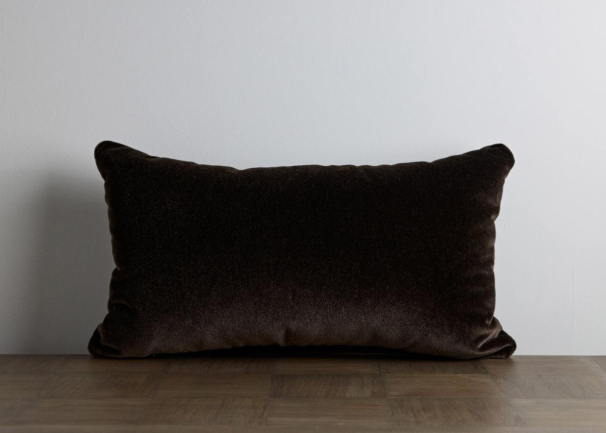 Espresso Mohair Pillow
