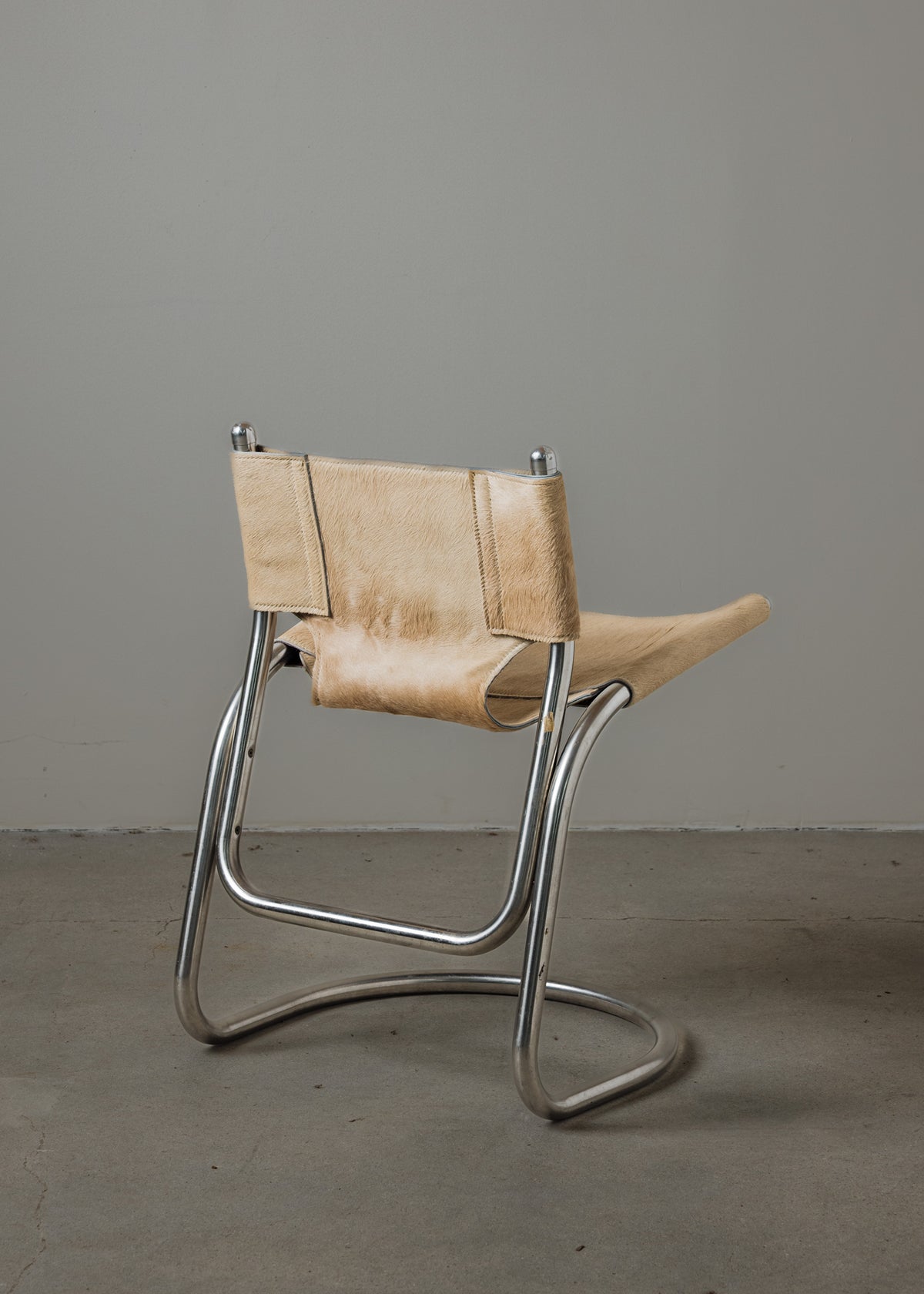 Pony Hide Chrome Sling Chair
