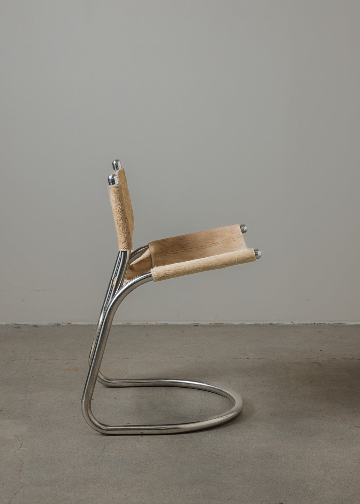 Pony Hide Chrome Sling Chair