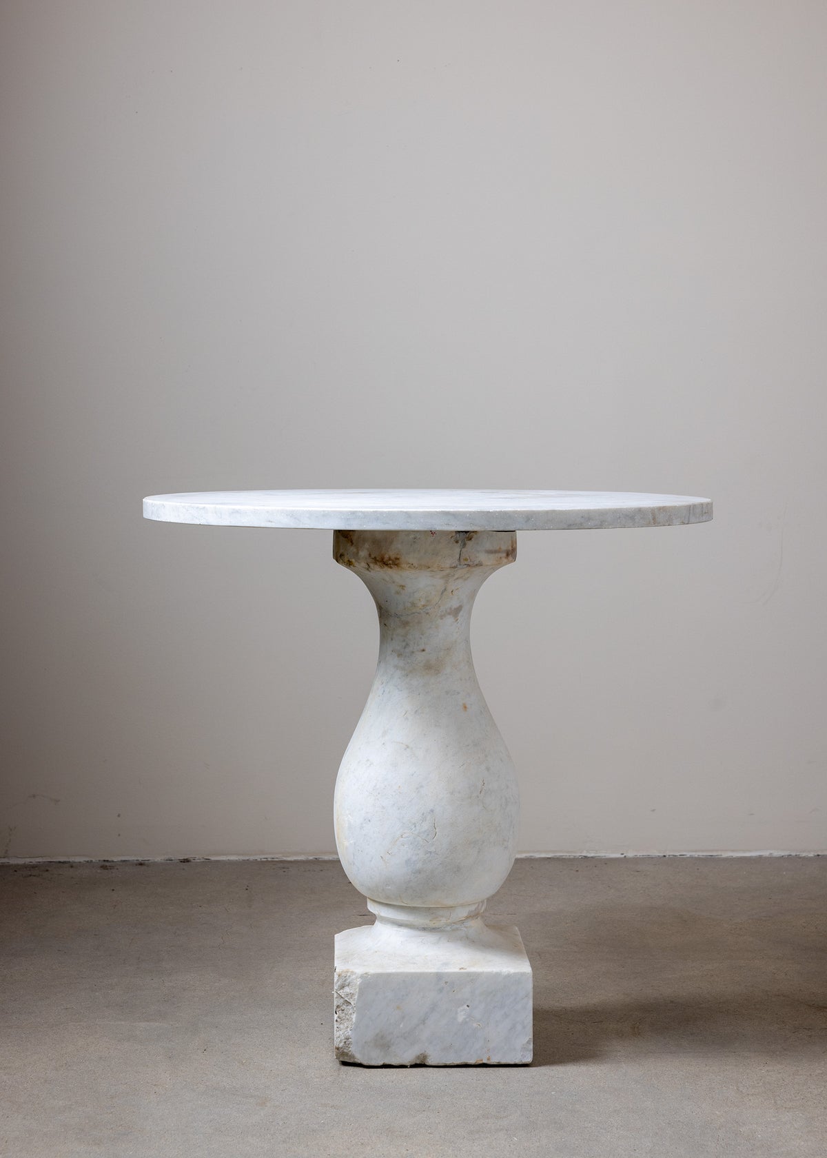 Italian Pedestal Marble Table