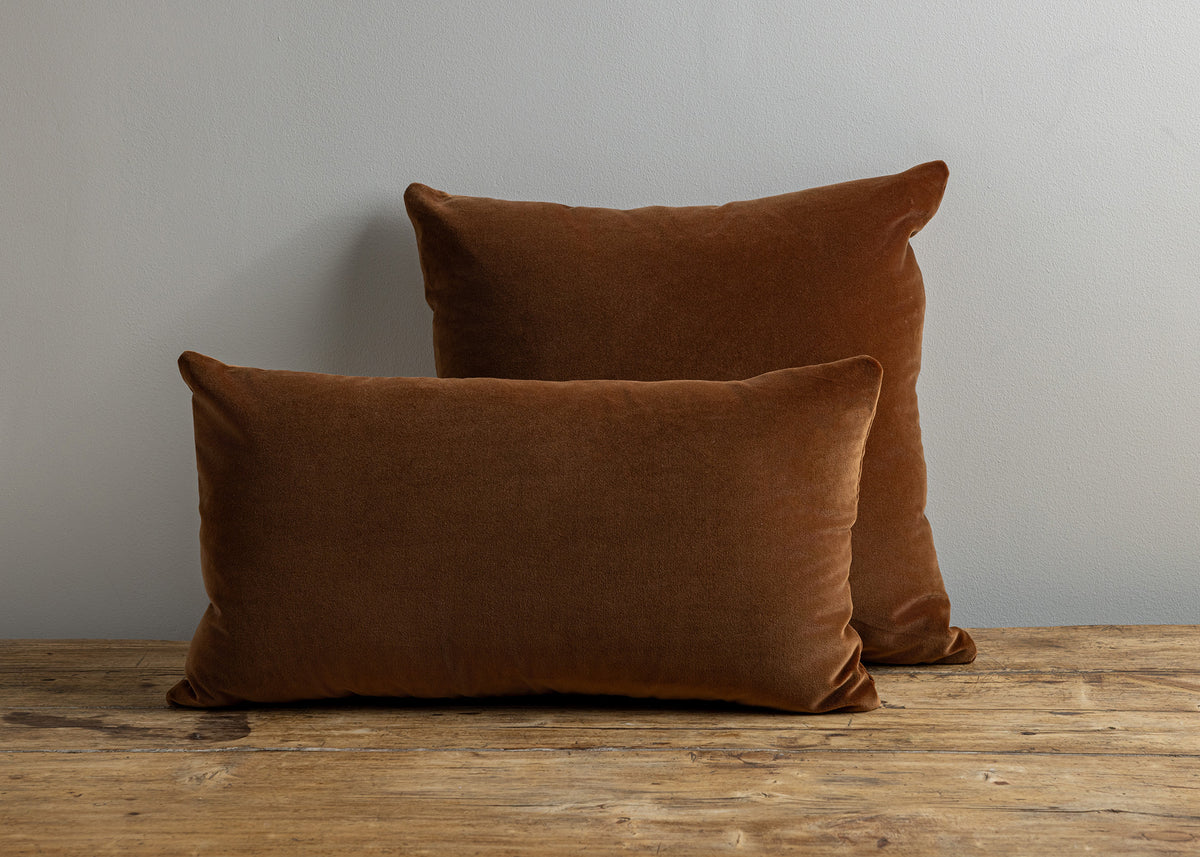 Rust Velvet Pillow
