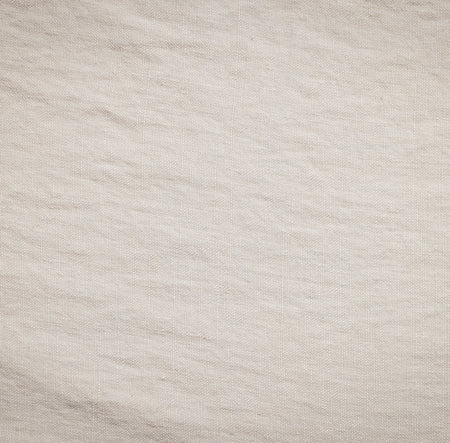 Solid bone cream linen fabric swatch